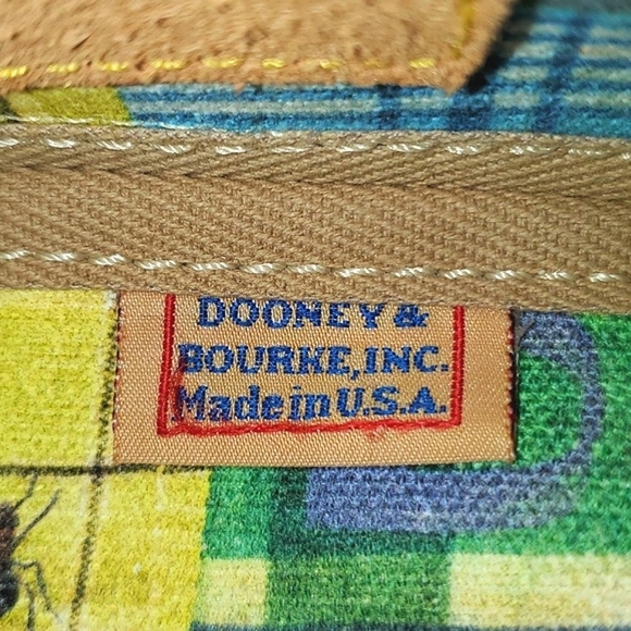 Dooney & Bourke Madras Plaid Picnic Ants Satchel - Picture 5 of 16